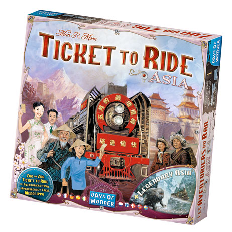 Ticket to Ride: Asia Map Expansion front