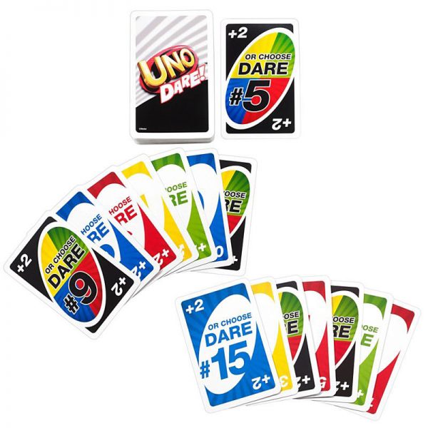 Uno Dare Card Game contents