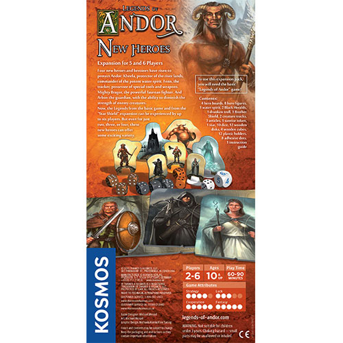Legends of Andor: New Heroes Expansion back