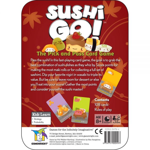 Sushi Go Tin back