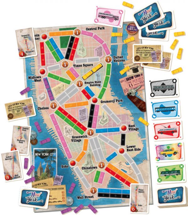 Ticket to Ride: New York Map
