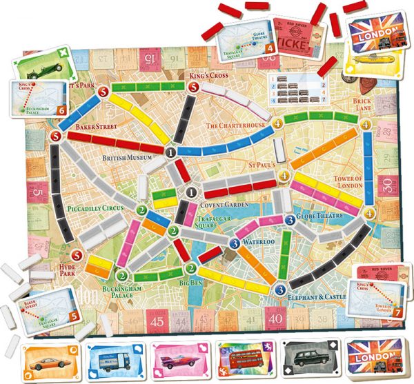 Ticket to Ride: London Map
