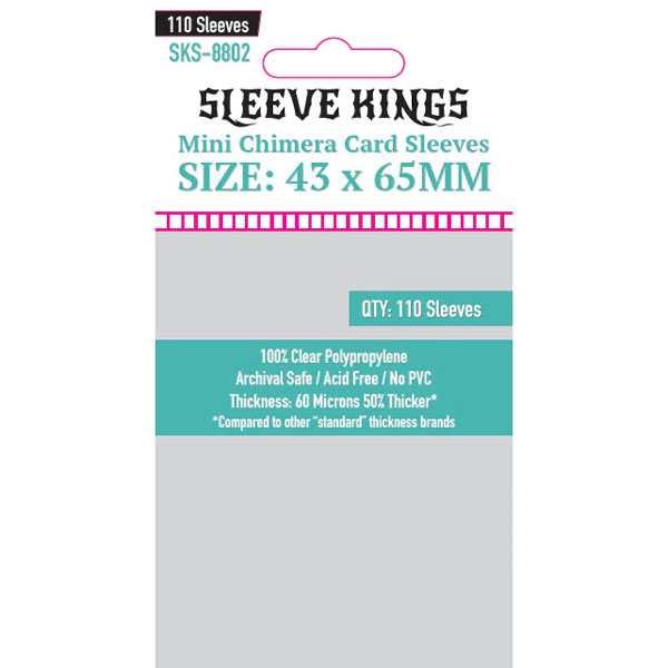 Sleeve Kings: 43x65mm 110 Pack Card Sleeves
