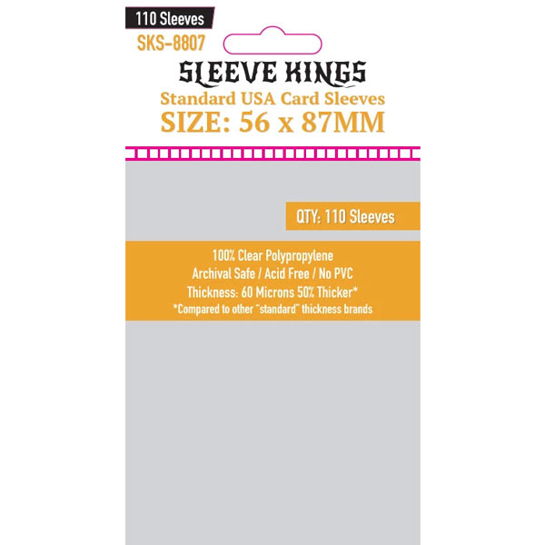 Sleeve Kings: 56x87mm 110 Pack Card Sleeves
