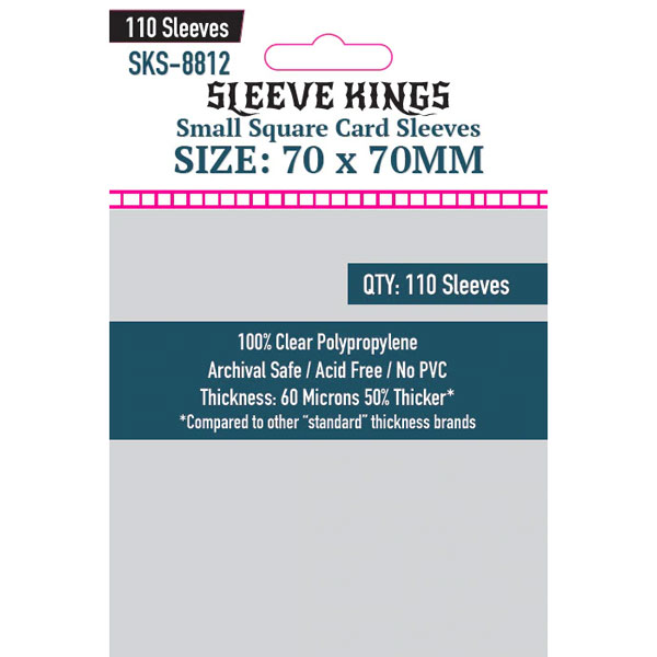 Sleeve Kings: 70x70mm 110 Pack Card Sleeves