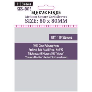 Sleeve Kings: 80x80mm 110 Pack Card Sleeves