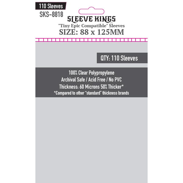 Sleeve Kings: 88x125mm 110 Pack Card Sleeves