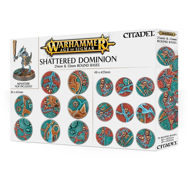 Warhammer: Age of Sigmar: Shattered Dominion 25 & 32mm Round Bases