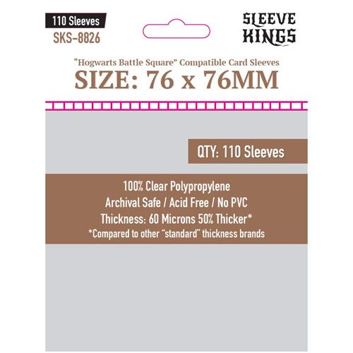 Sleeve Kings: 76x76mm 110 Pack Card Sleeves
