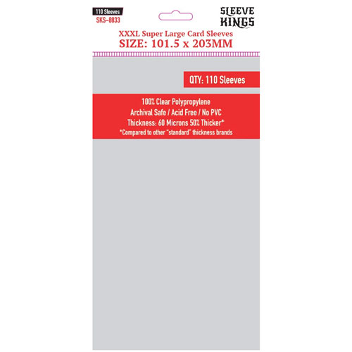 Sleeve Kings: 101.5x203mm 110 Pack Card Sleeves