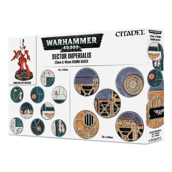 Warhammer 40,000: Sector Imperialis 25mm & 40mm Round Bases