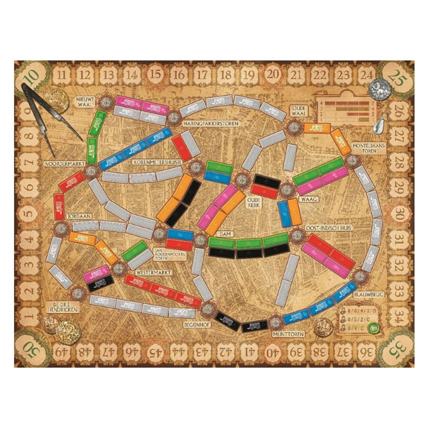 Ticket to Ride: Amsterdam Map