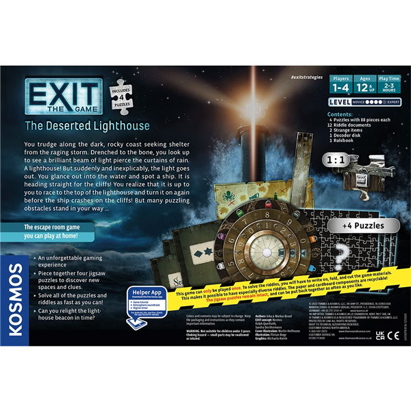 Exit: The Deserted Lighthouse (with Jigsaw Puzzle) back