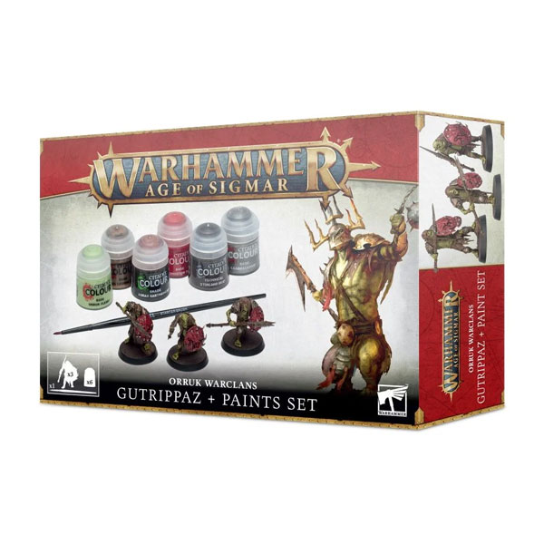 Warhammer: Age of Sigmar: Orruk Warclans Gutrippaz & Paints Set