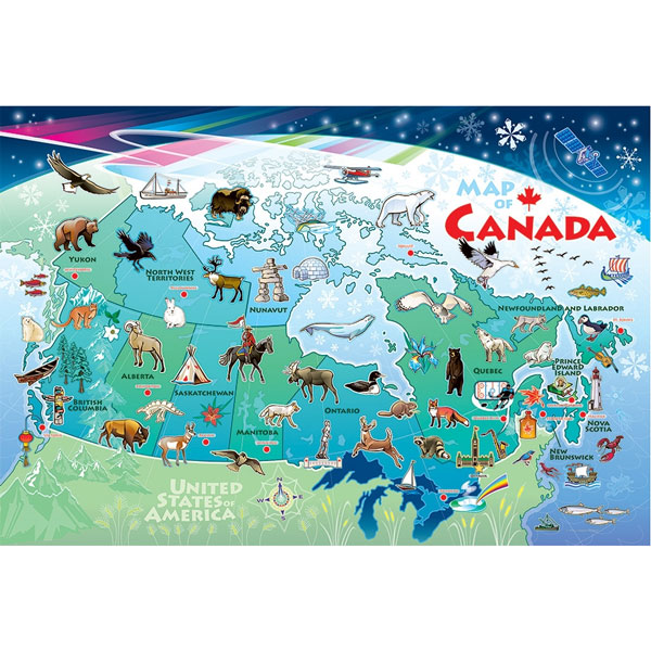 Map of Canada: 48pc