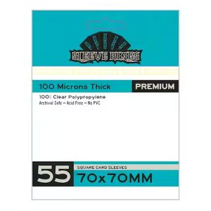 Sleeve Kings: Premium 70x70mm 55 Pack Card Sleeves