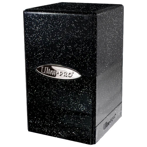 Ultra Pro Satin Tower Glitter Deck Case Black