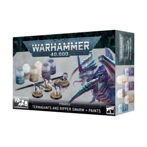Warhammer 40,000: Tyranids: Termagants and Ripper Swarm & Paints Set