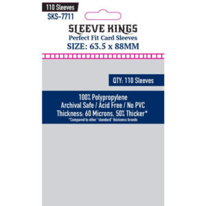 Sleeve Kings: 63.5x88mm Perfect Fit 110 Pack Card Sleeves