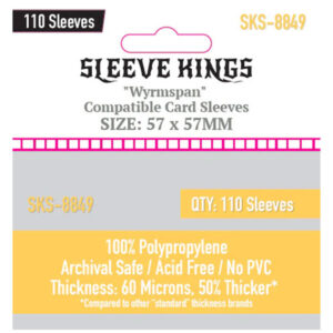 Sleeve Kings: 57x57mm 110 Pack Card Sleeves